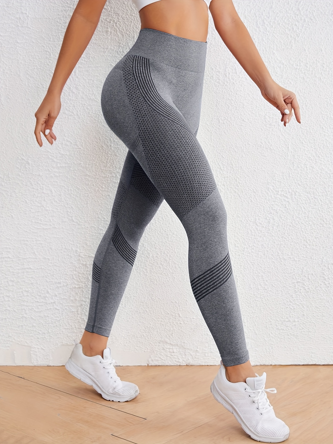 high stretch comfortable quick drying sports leggings high waist seamless yoga pants womens activewear details 6